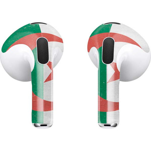 Algeria Flag Distressed Apple AirPods (3rd Gen 2021) Skin